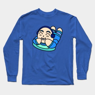 Chibi relax with headphone Long Sleeve T-Shirt